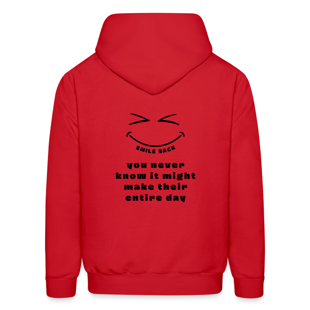 Smile Back Women's Hoodie - red