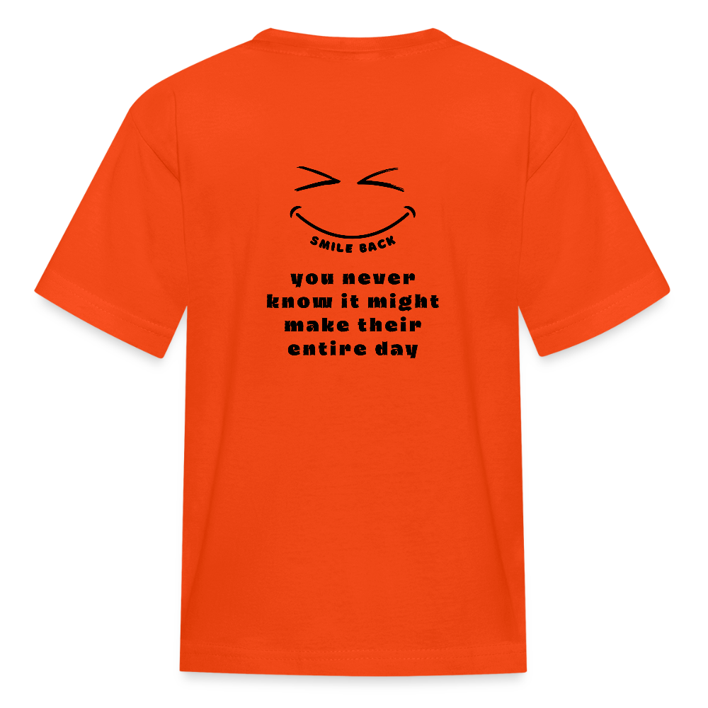 Smile Back Kids' T-Shirt - orange