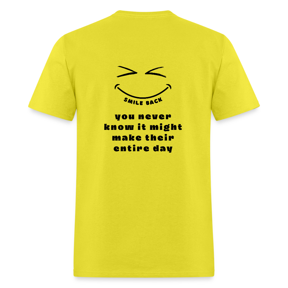 Smile Back Unisex T-Shirt - yellow