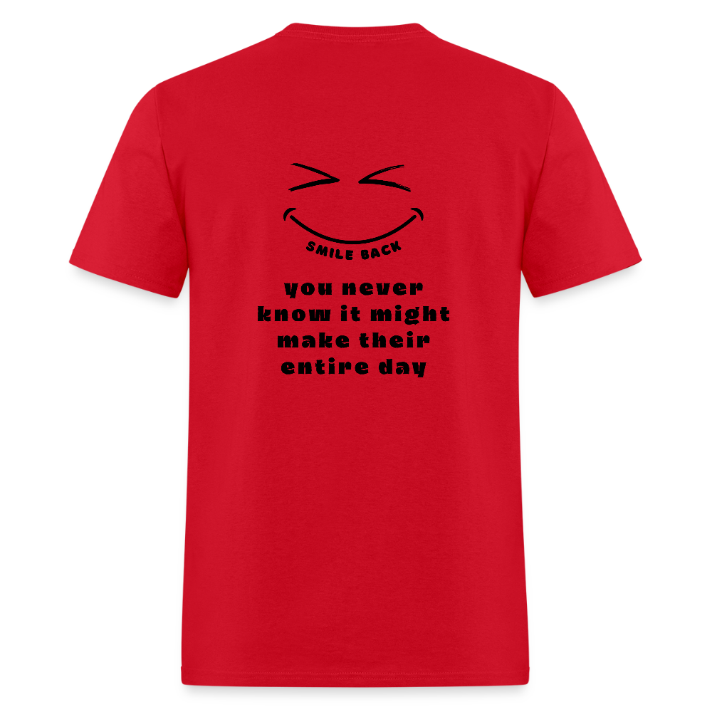 Smile Back Unisex T-Shirt - red