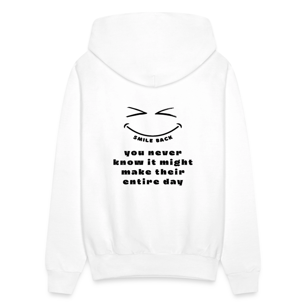 Smile Back Women's Hoodie - white