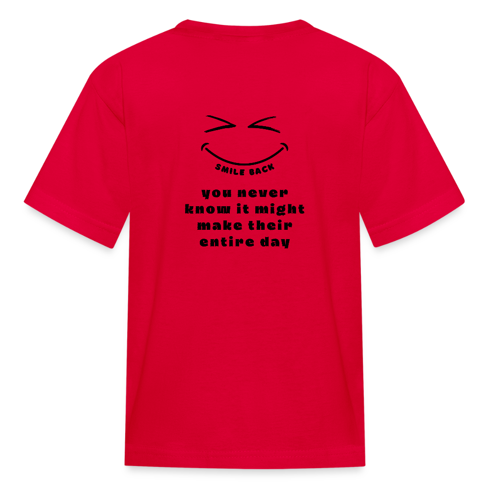 Smile Back Kids' T-Shirt - red