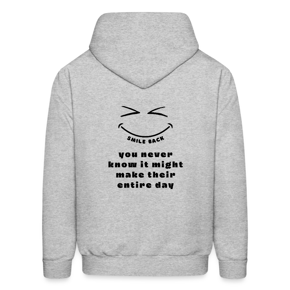 Smile Back Women's Hoodie - heather gray