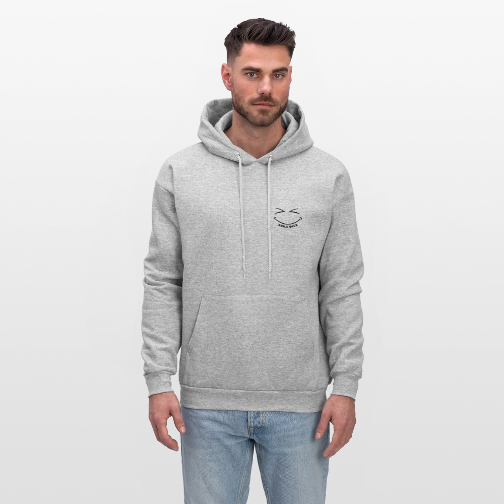 Smile Back Men's Hoodie - heather gray