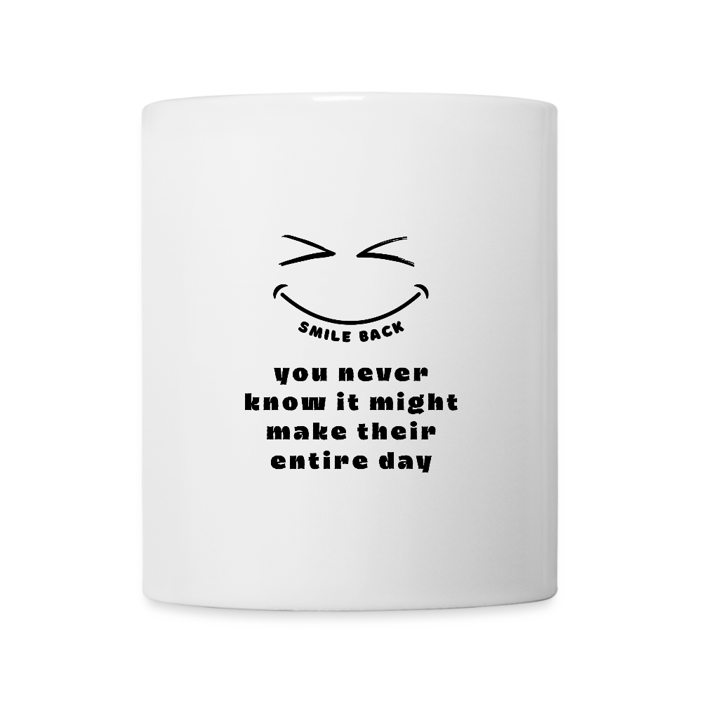 Smile Back Coffee/Tea Mug - white
