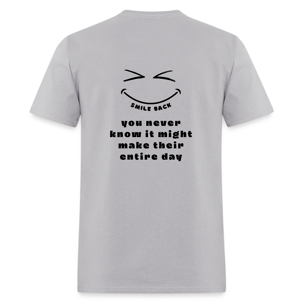 Smile Back Unisex T-Shirt - gravel