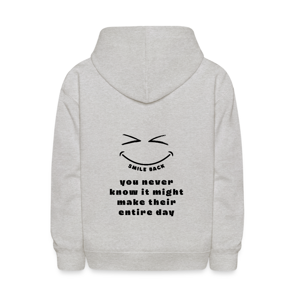 Smile Back Kids' Hoodie - heather gray