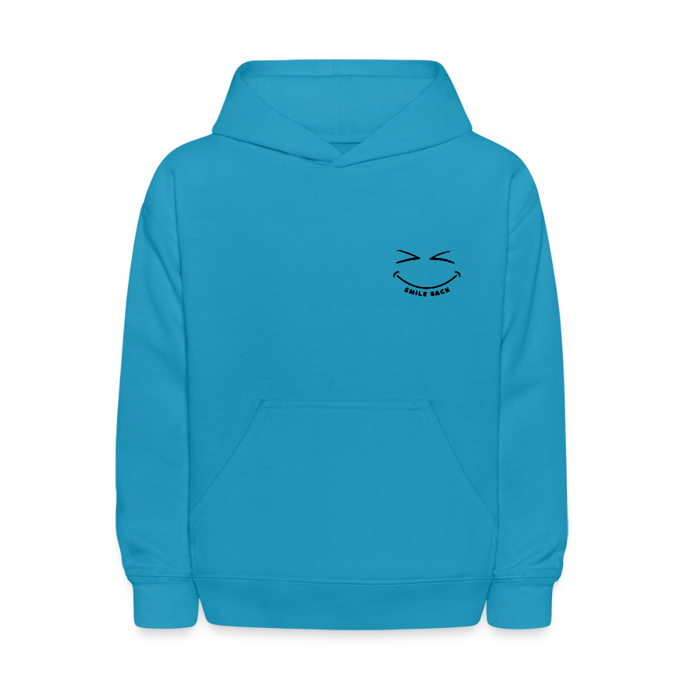 Smile Back Kids' Hoodie - turquoise