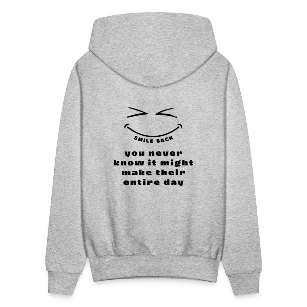 Smile Back Women's Hoodie - heather gray