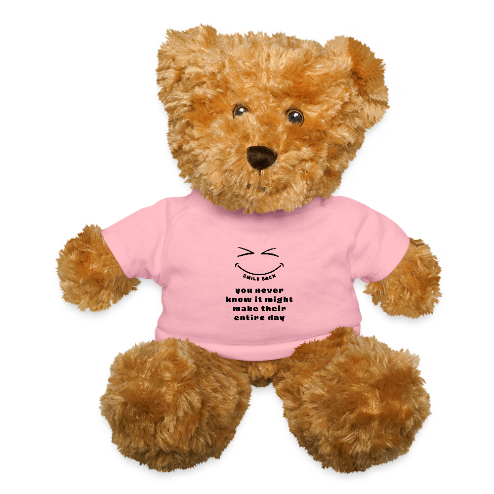 Smile Back Teddy Bear - petal pink