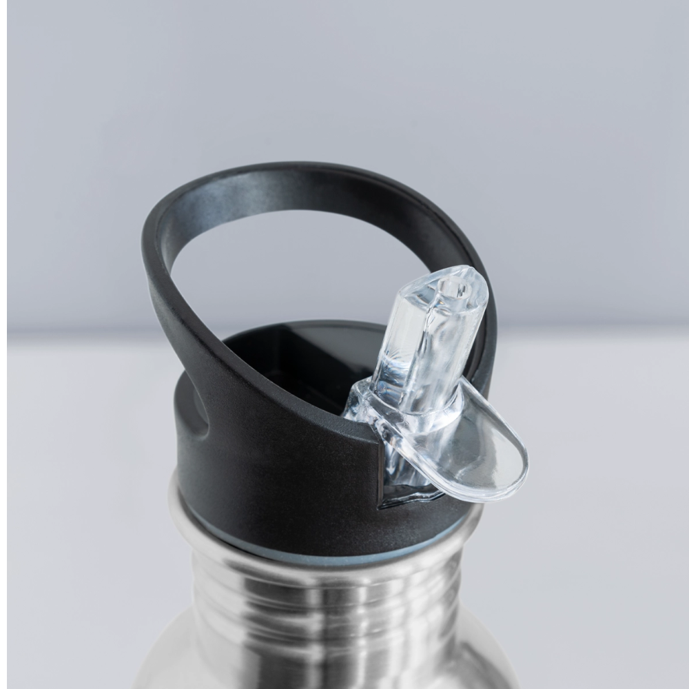 Smile Back Water Bottle - silver
