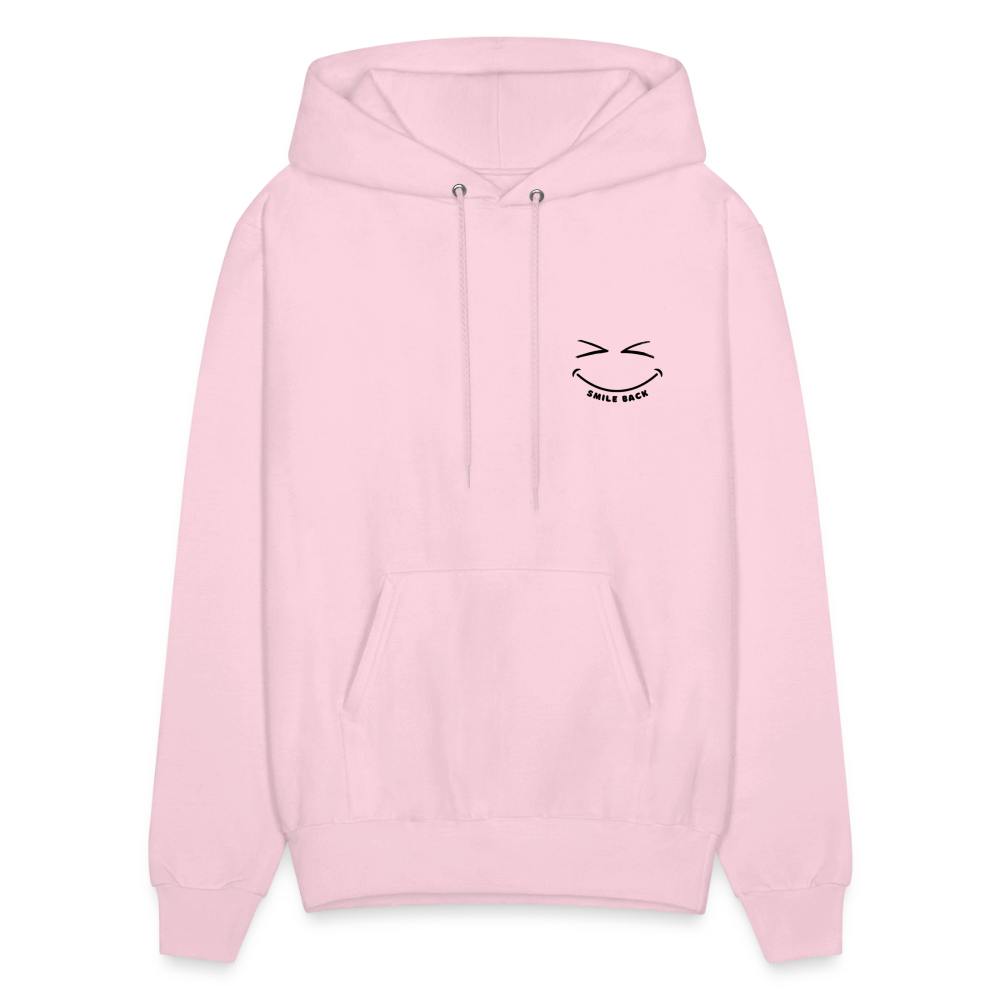 Smile Back Women's Hoodie - pale pink