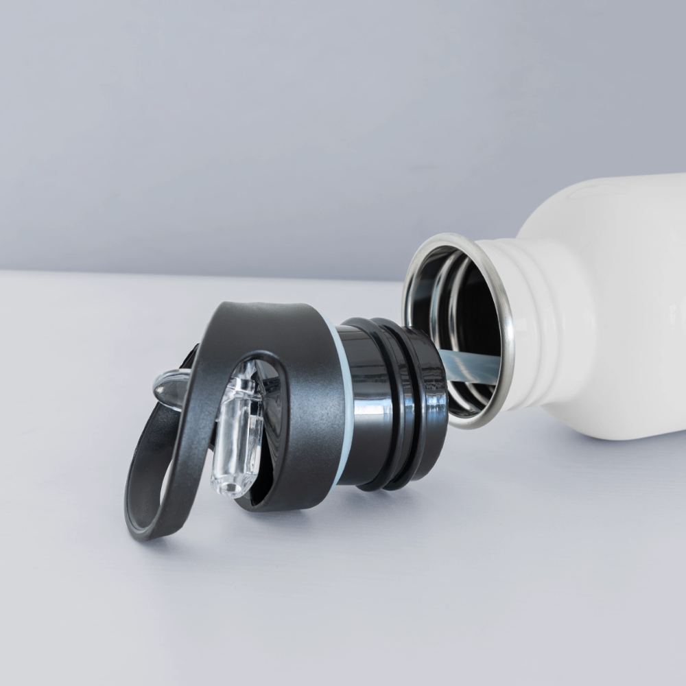 Smile Back Water Bottle - white