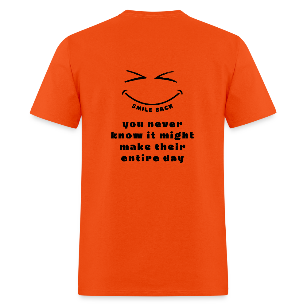 Smile Back Unisex T-Shirt - orange