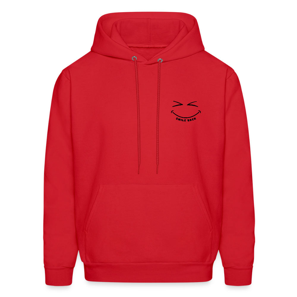 Smile Back Men's Hoodie - red