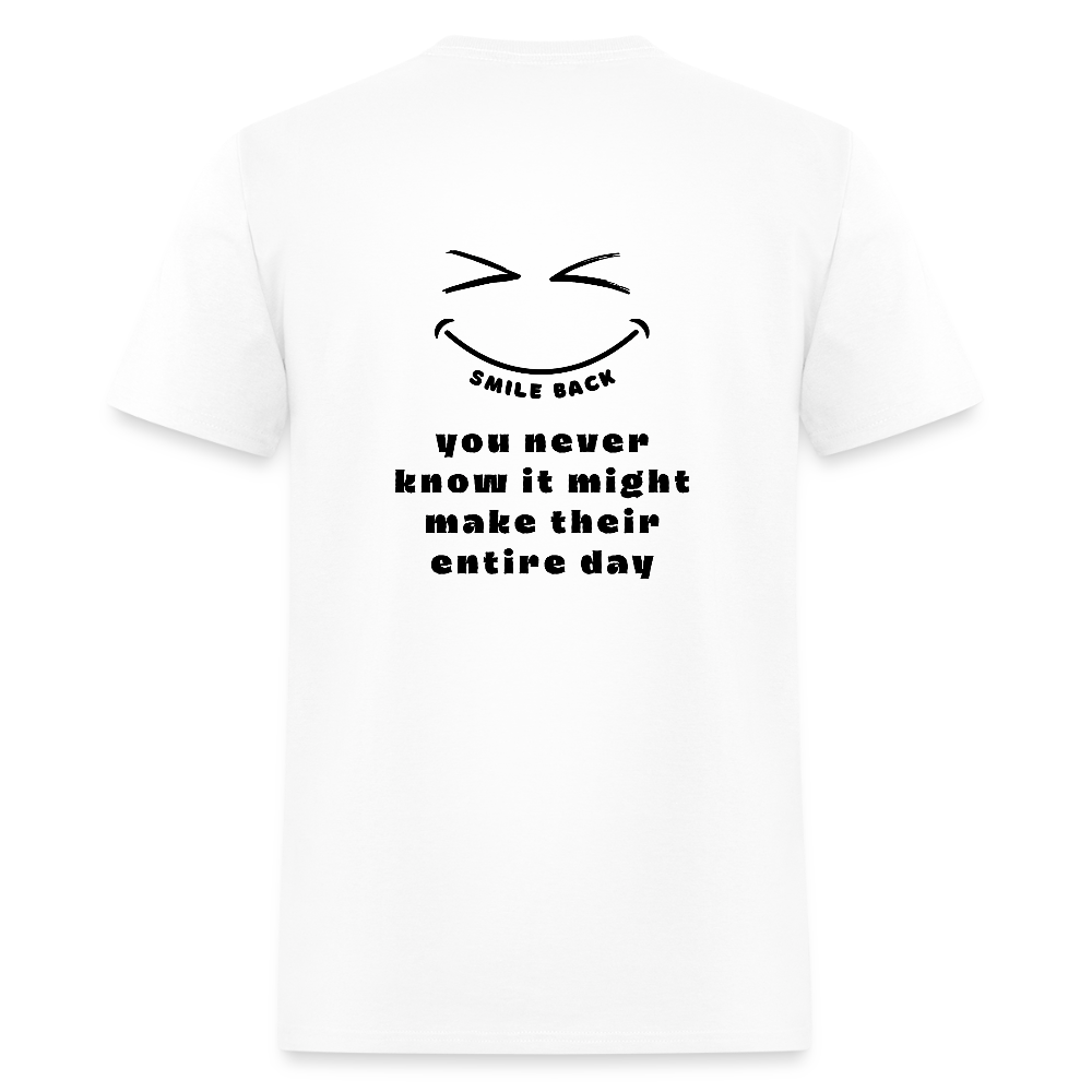 Smile Back Unisex T-Shirt - white