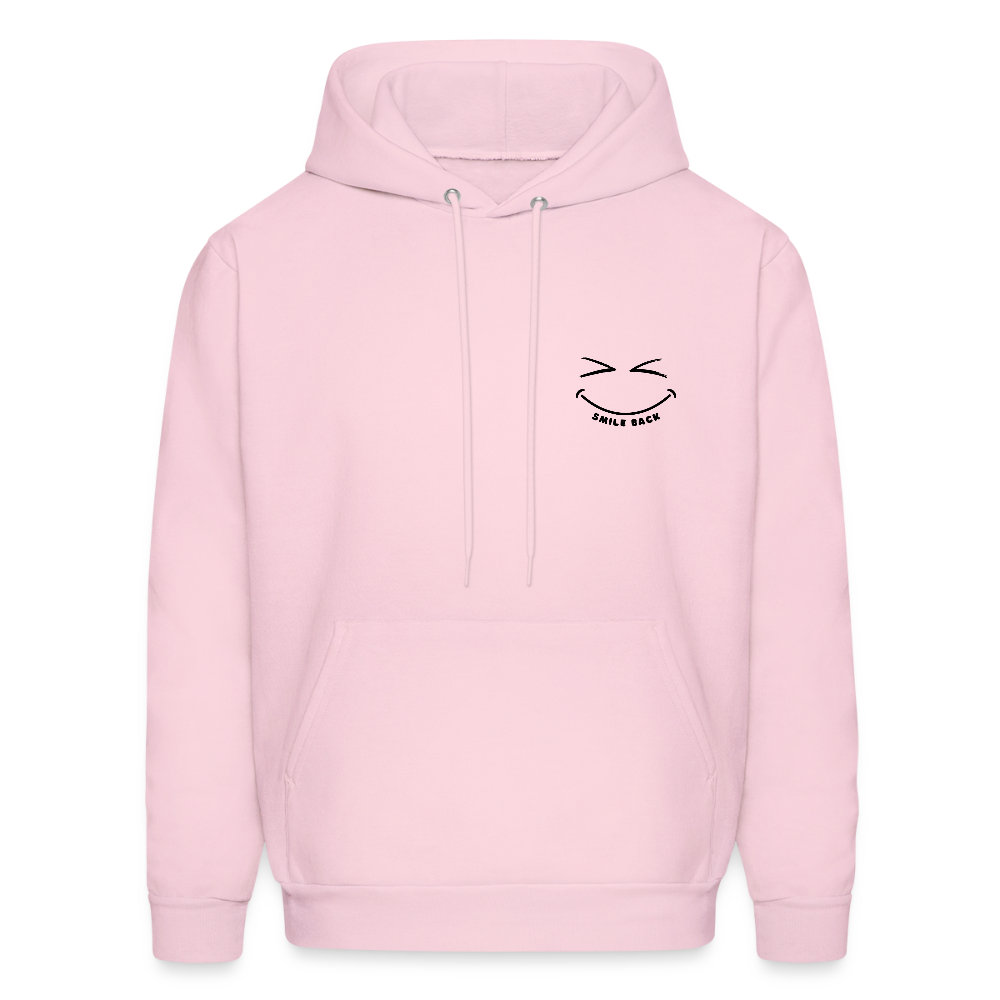Smile Back Women's Hoodie - pale pink