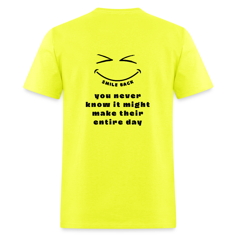 Smile Back Unisex T-Shirt - safety green