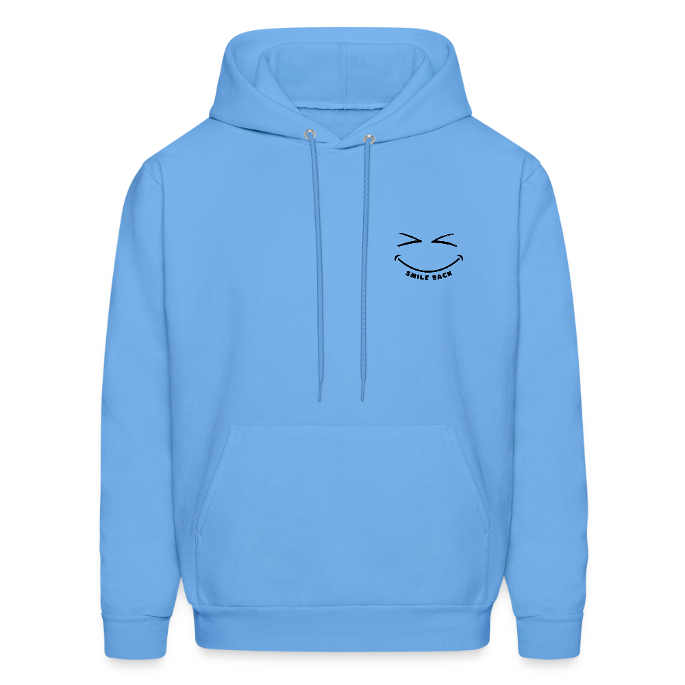 Smile Back Men's Hoodie - carolina blue