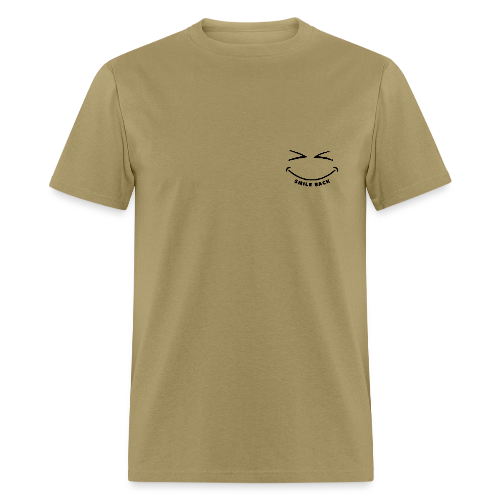 Smile Back Unisex T-Shirt - khaki