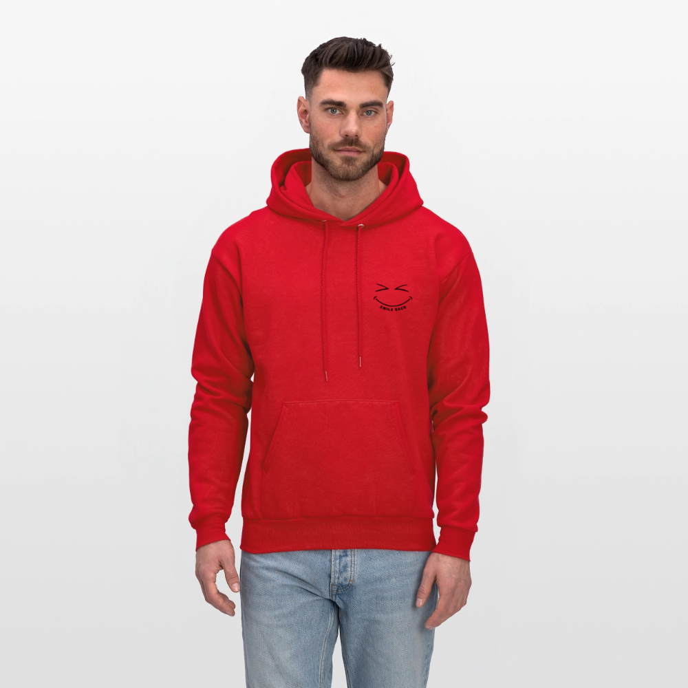Smile Back Men's Hoodie - red