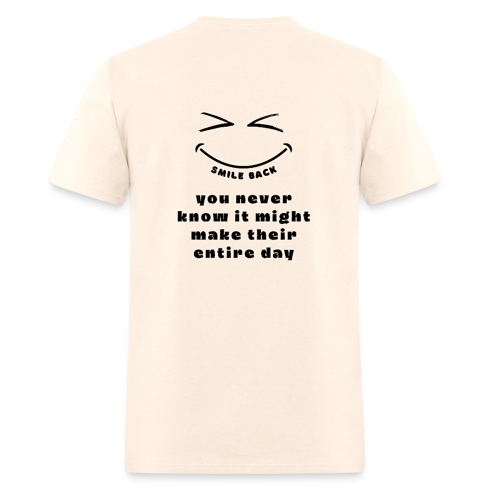 Smile Back Unisex T-Shirt - natural