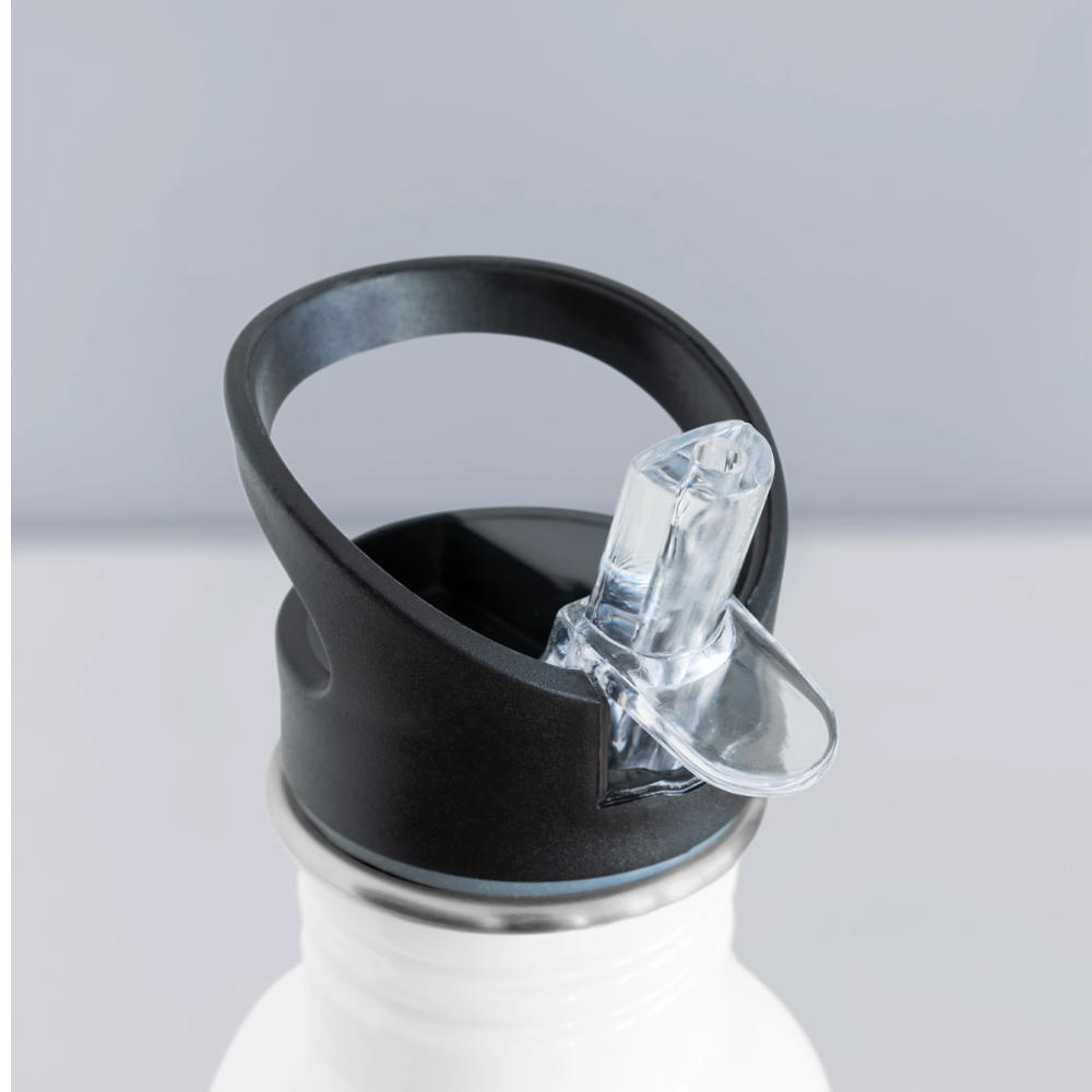 Smile Back Water Bottle - white