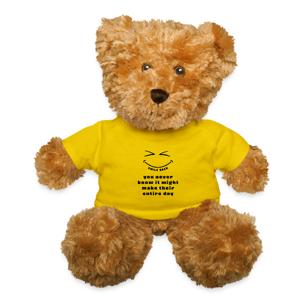 Smile Back Teddy Bear - yellow