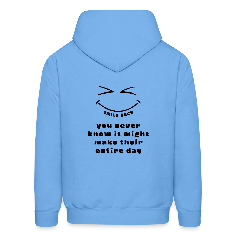 Smile Back Women's Hoodie - carolina blue
