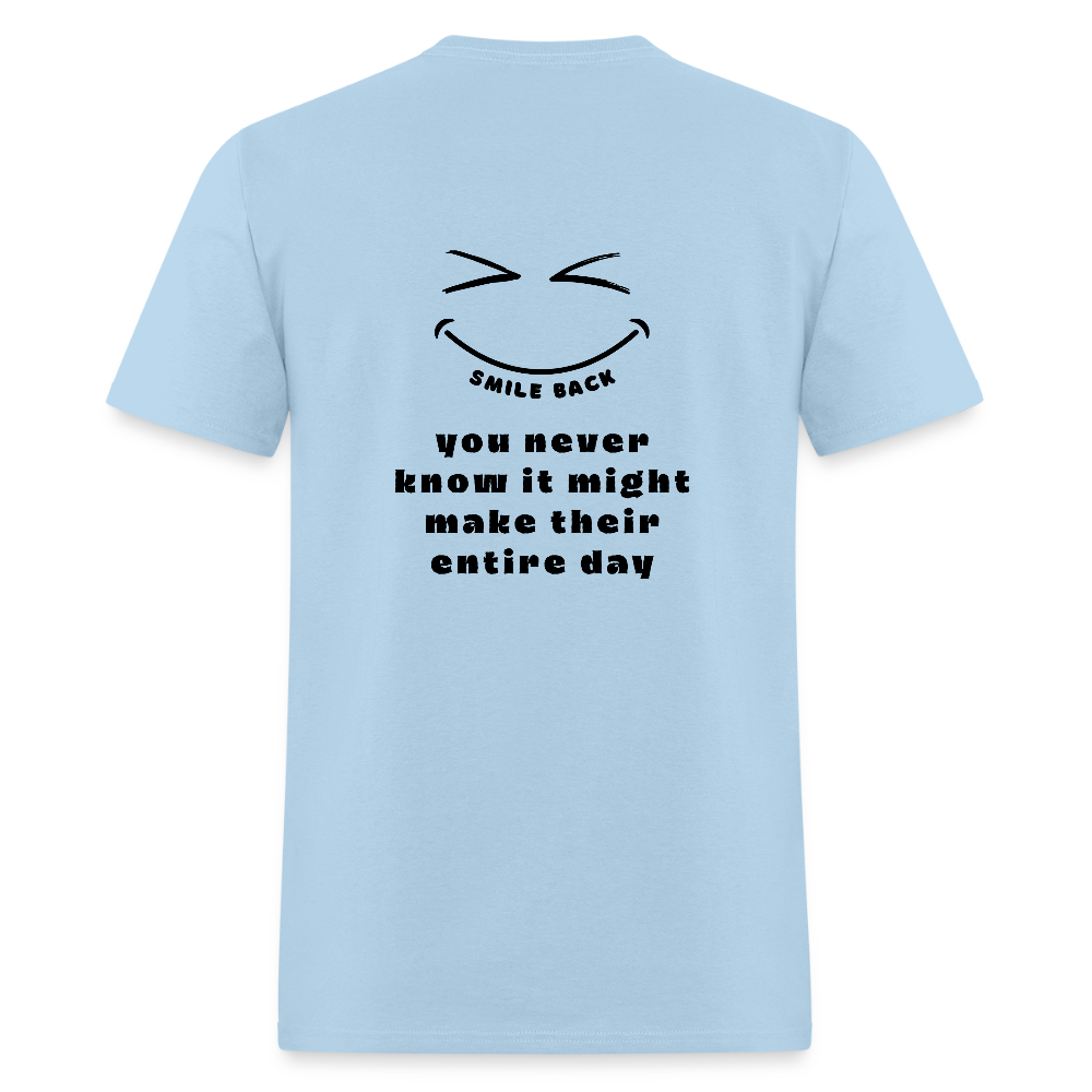 Smile Back Unisex T-Shirt - powder blue