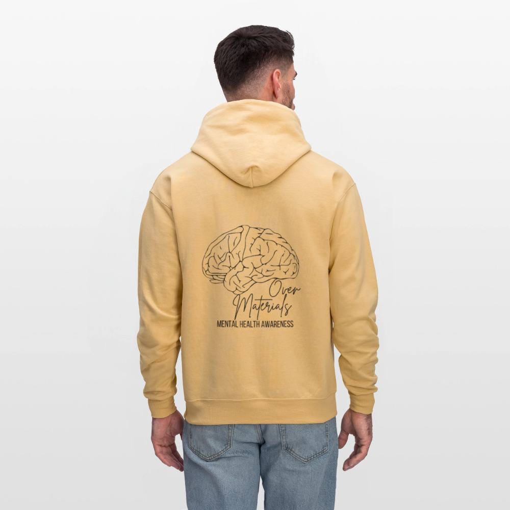 Mind Over Materials Men's Hoodie - light gold