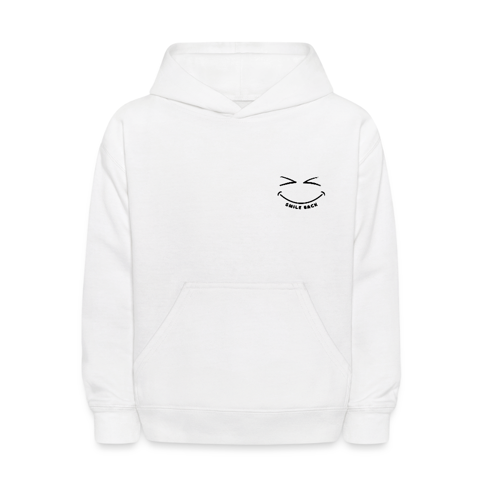 Smile Back Kids' Hoodie - white