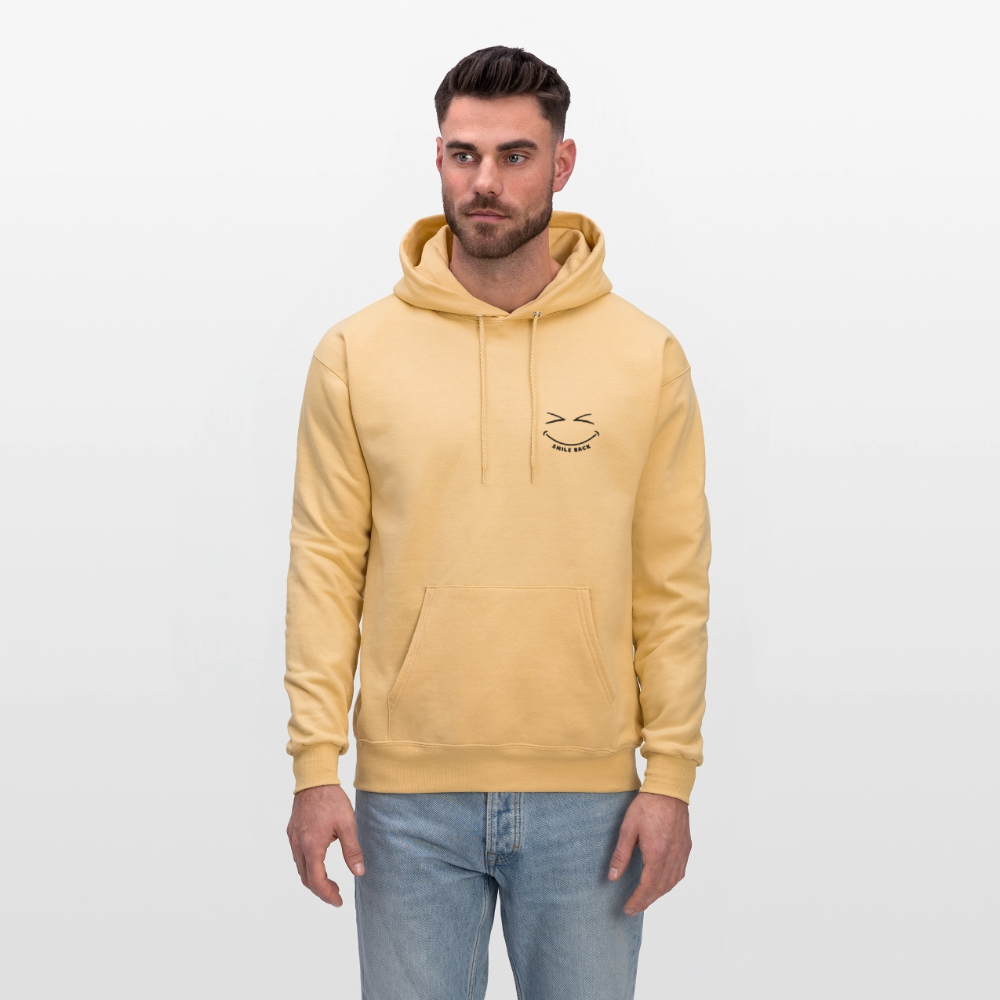 Smile Back Men's Hoodie - light gold