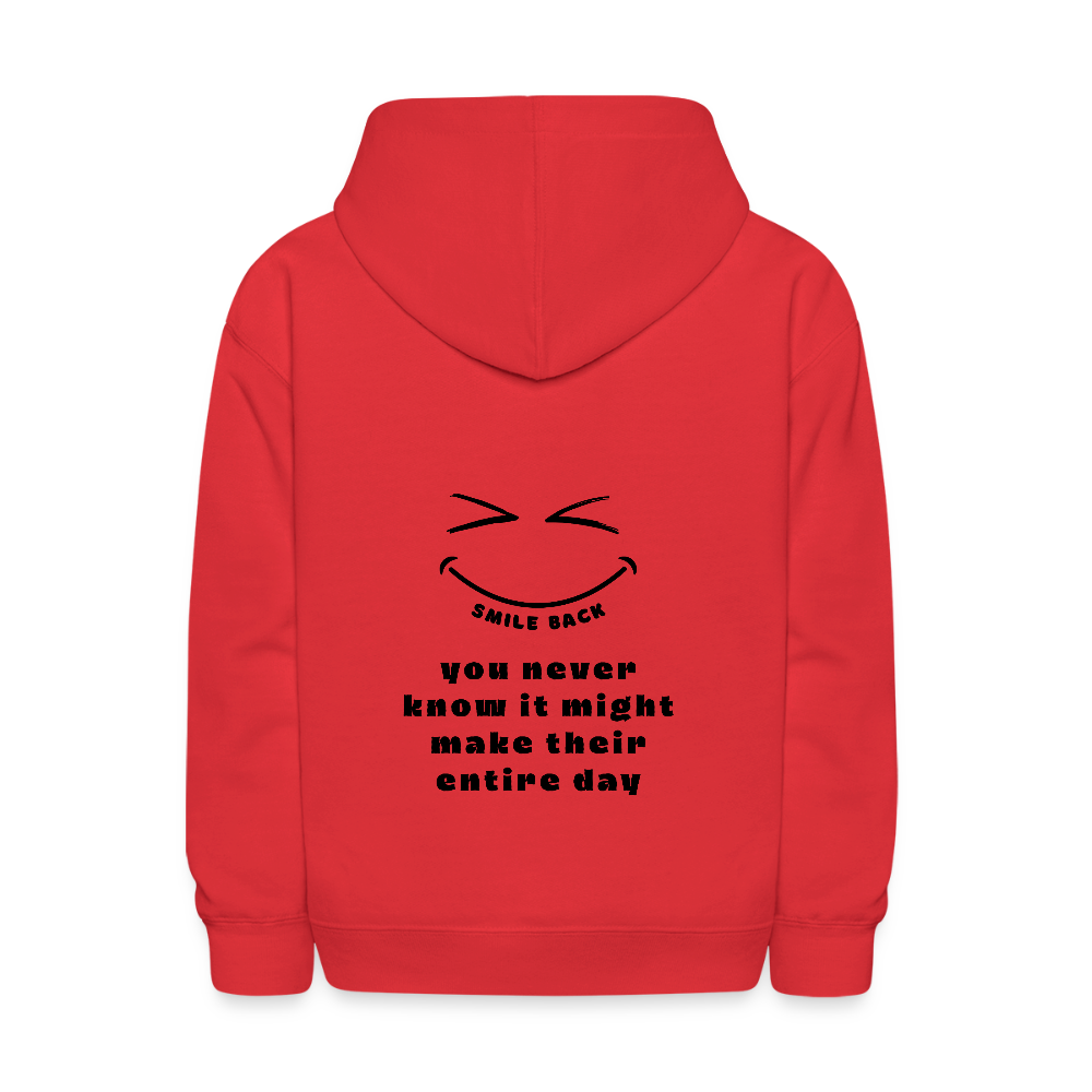 Smile Back Kids' Hoodie - red