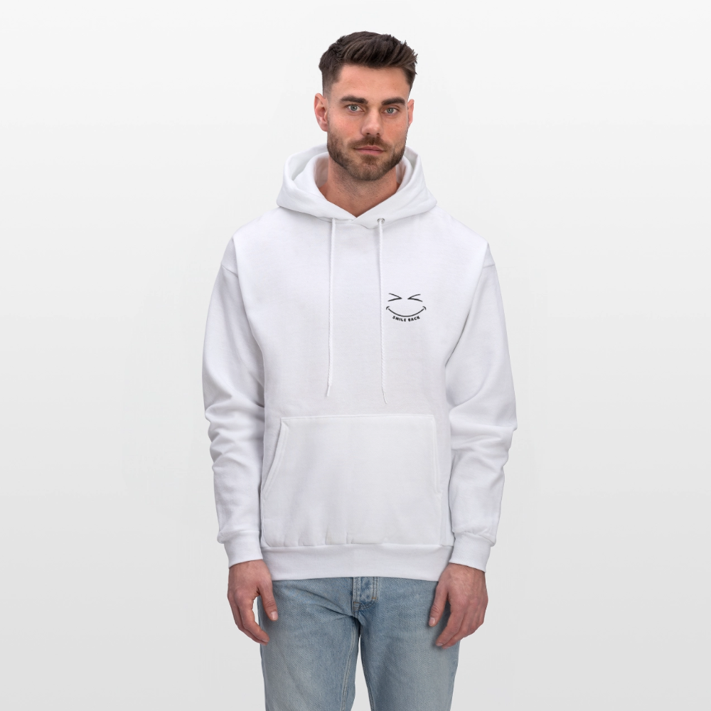Smile Back Men's Hoodie - white
