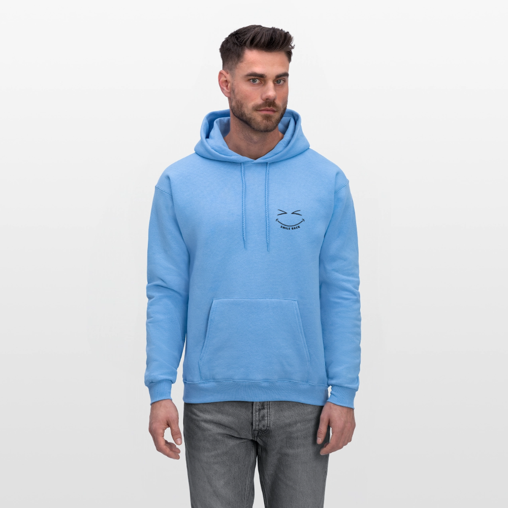 Smile Back Men's Hoodie - carolina blue