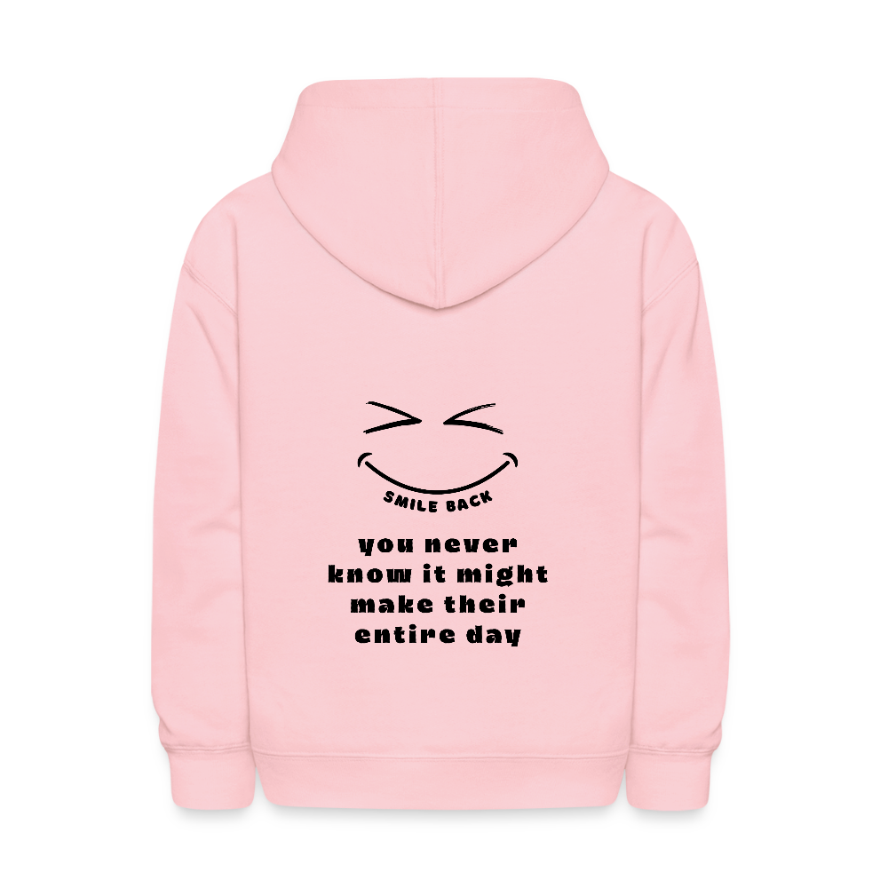 Smile Back Kids' Hoodie - pink