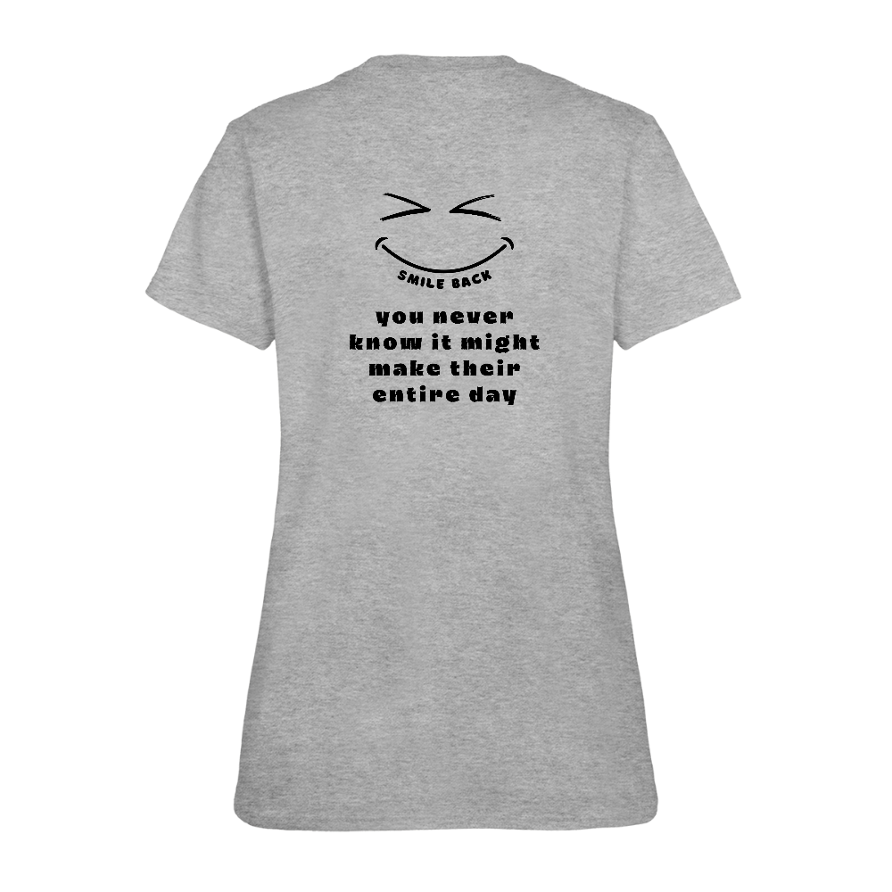 Smile Back Women's T-Shirt - heather gray