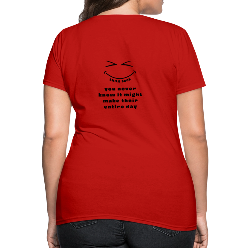 Smile Back Women's T-Shirt - red
