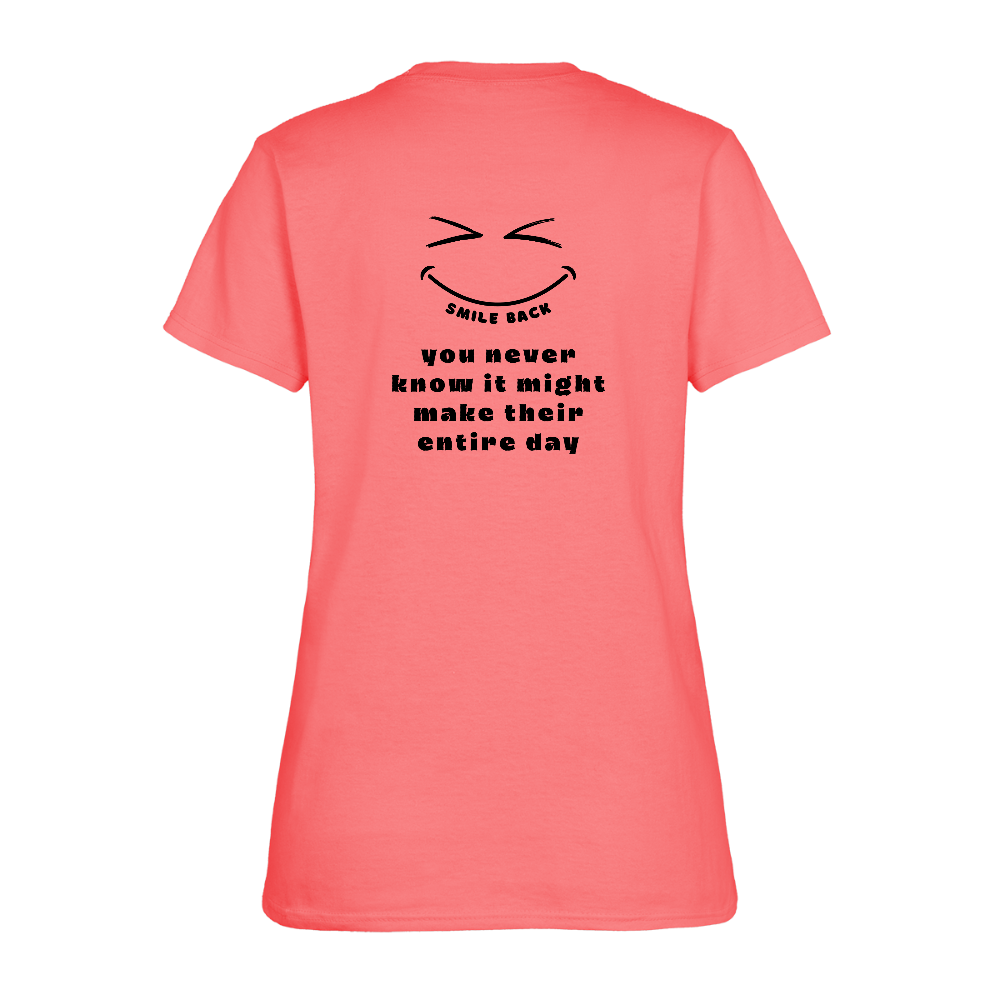 Smile Back Women's T-Shirt - coral