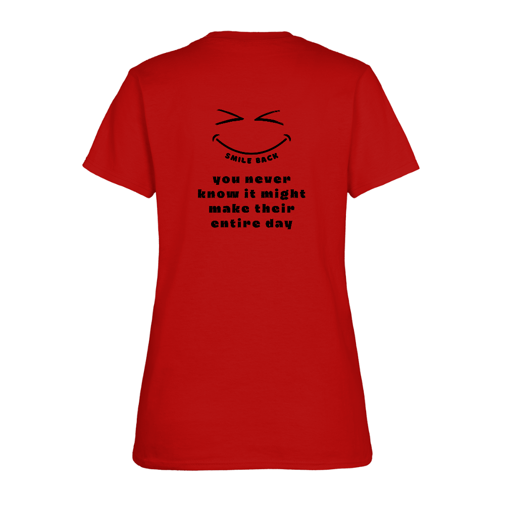 Smile Back Women's T-Shirt - red
