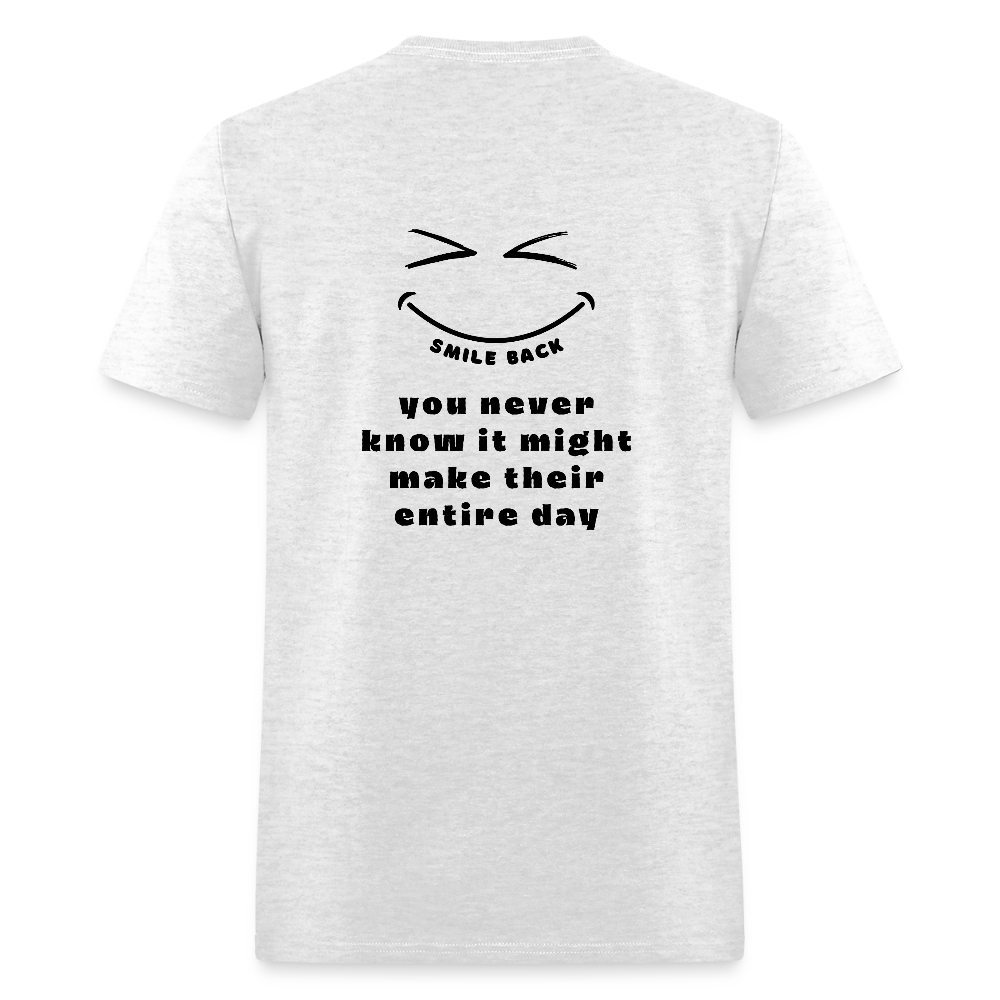 Smile Back Unisex T-Shirt - light heather gray