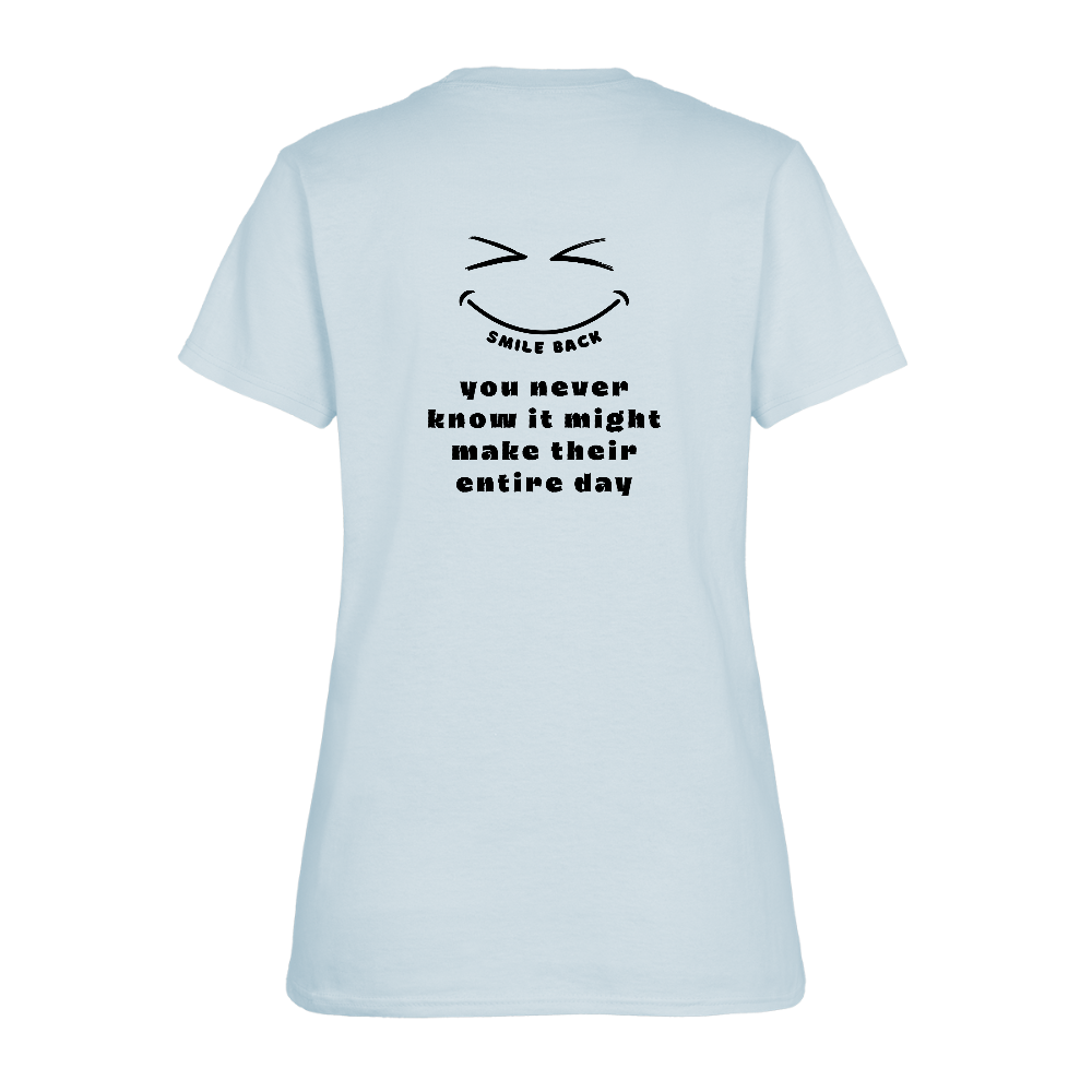 Smile Back Women's T-Shirt - light blue