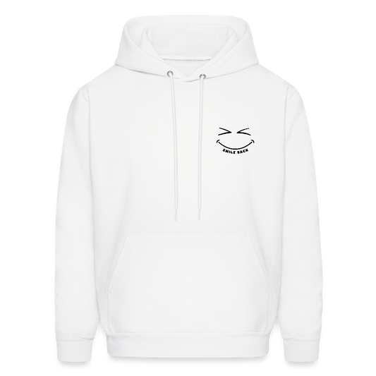 Smile Back Men's Hoodie - white