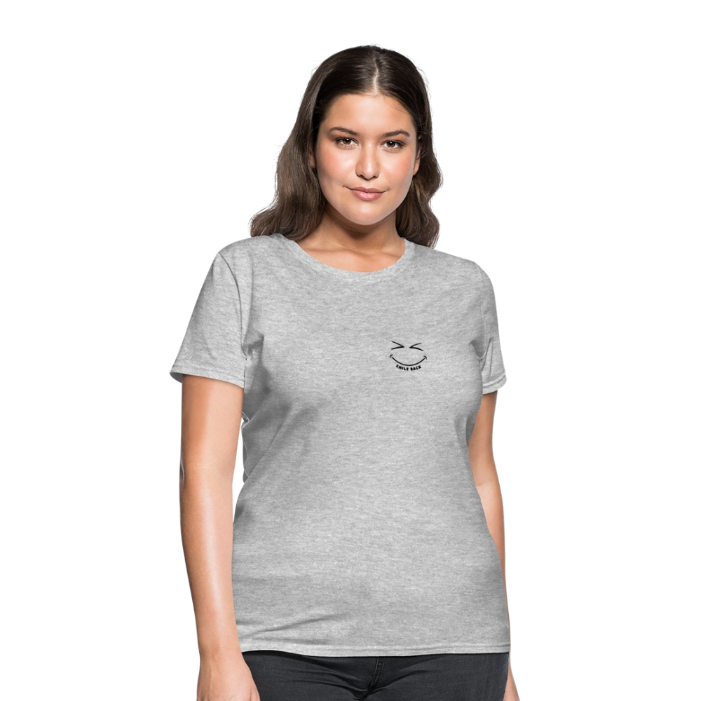 Smile Back Women's T-Shirt - heather gray
