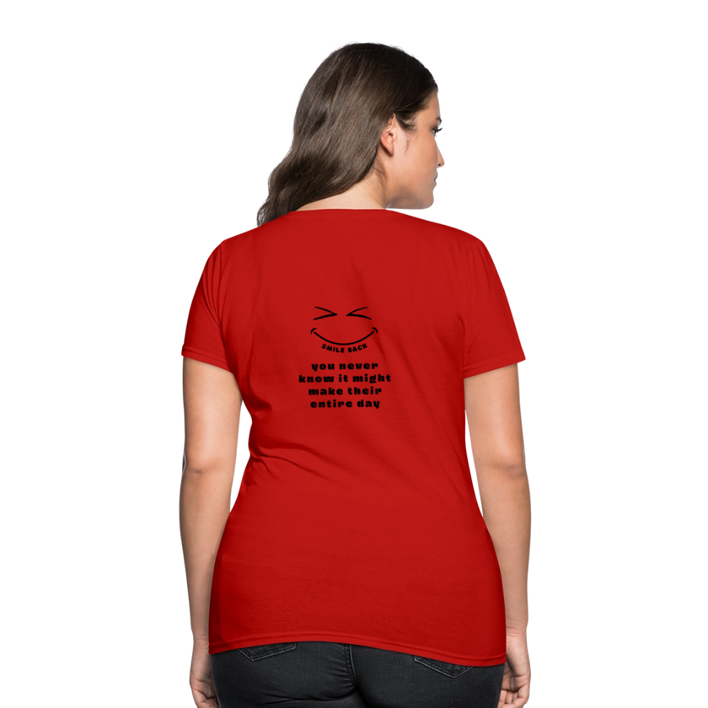 Smile Back Women's T-Shirt - red