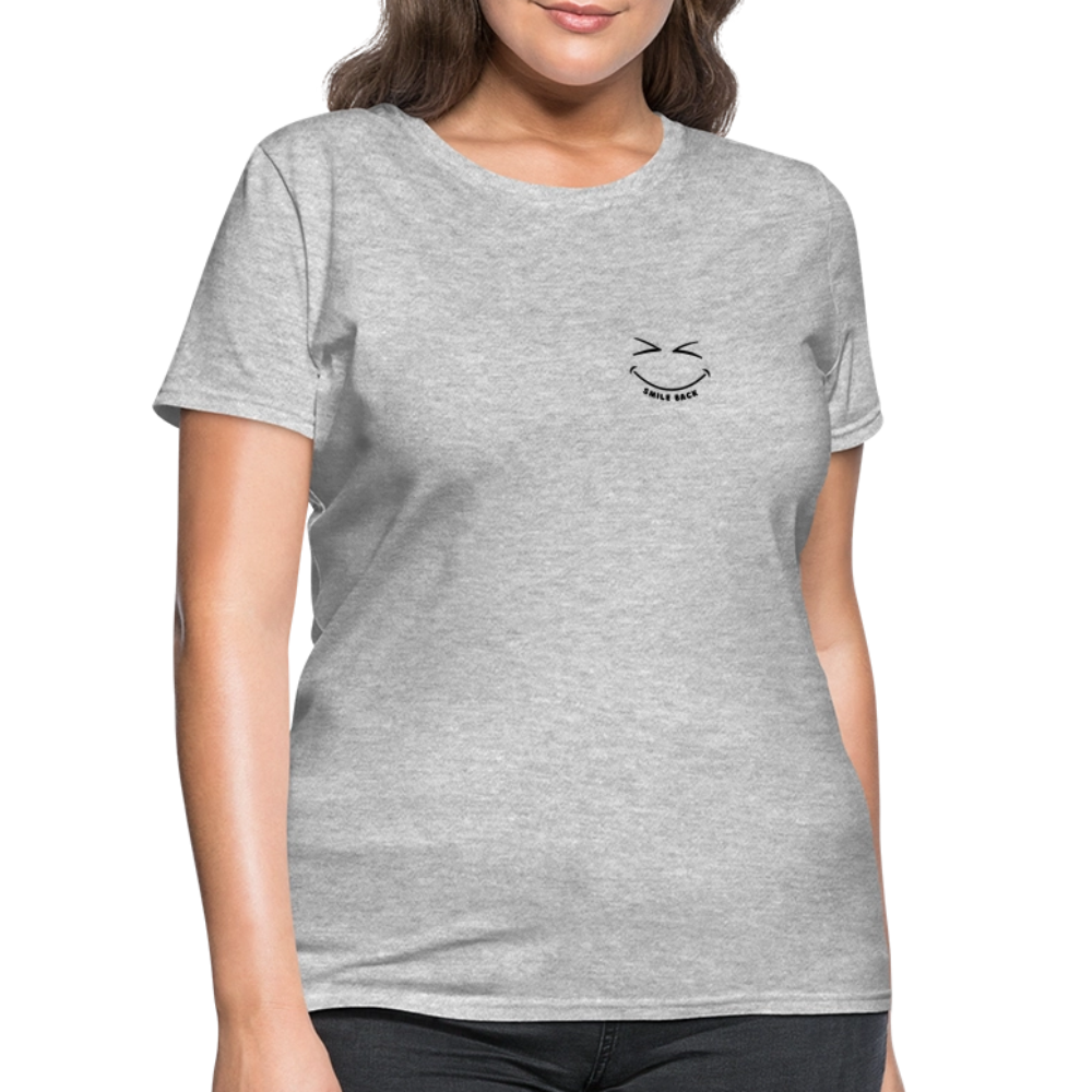 Smile Back Women's T-Shirt - heather gray