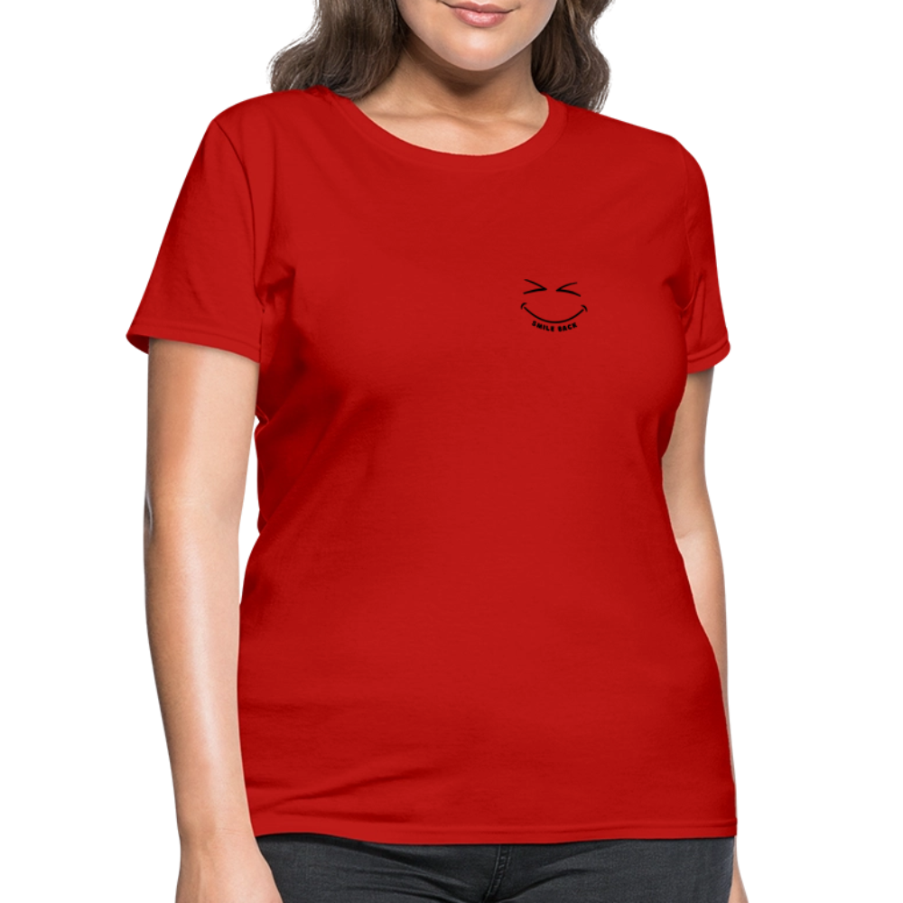 Smile Back Women's T-Shirt - red