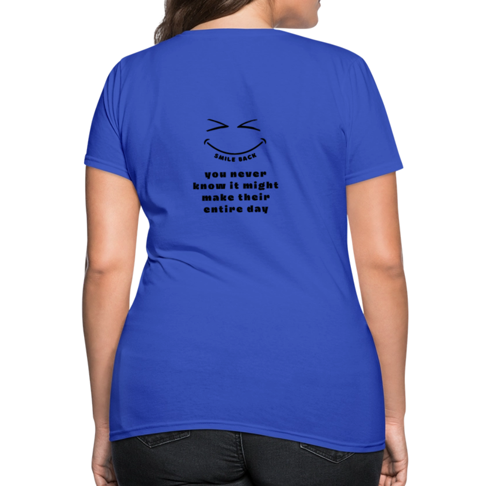 Smile Back Women's T-Shirt - royal blue